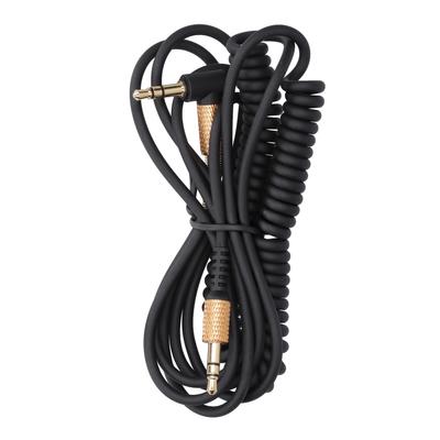 Наушники Мужской-Мужской AUX спиральный шнур гарнитура 3,5 мм o пружинный кабель замена