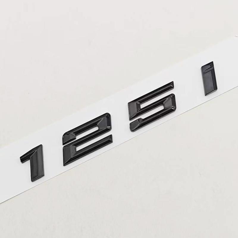 3D ABS Car Styling Logo 118i 120i 125i Badge Rear Trunk Emblem Sticker Decals For BMW 118i 120i 125i Auto Tail Accessories