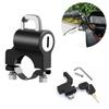 Universal Motorcycle Helmet Lock Anti-theft Padlock 22-26mm Handlebar Mount Electric Motorbike Security Metal Lock with Keys Set