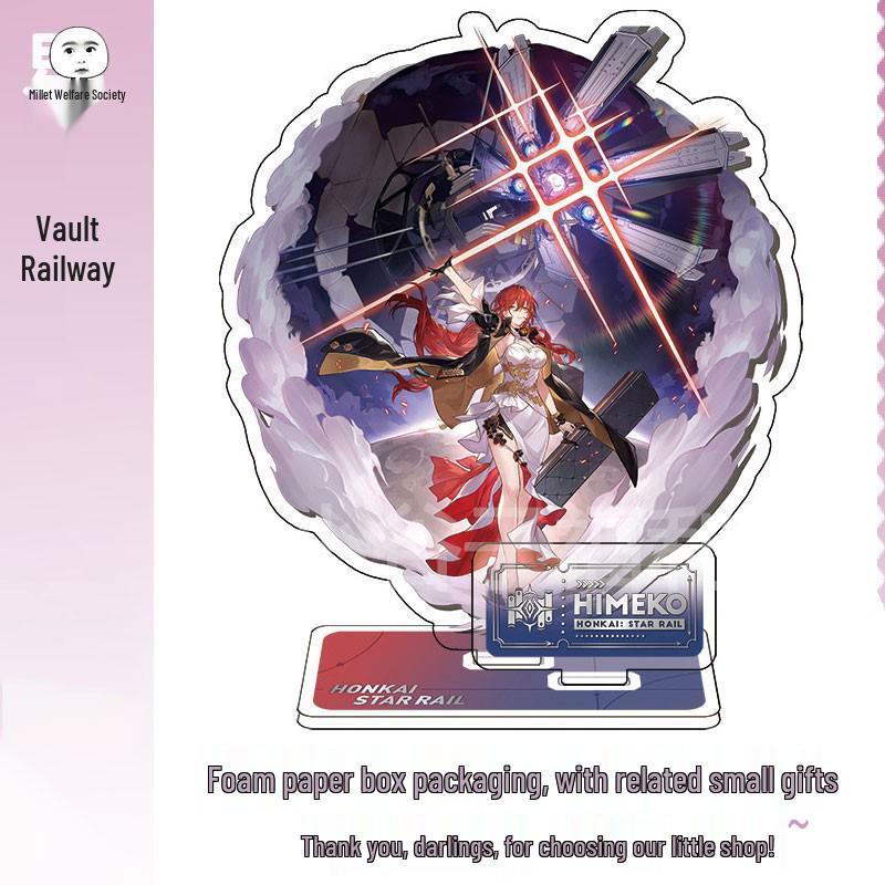 Набор Фигурок miHoYo Star Rail Светлячок Дань Хэн Луна: Ахерон, Авантюрин, Кафка, Серебряный Волк, Цзинлю, Сюэи Стенды