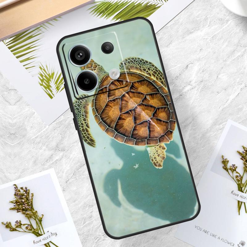 warming green turtles Case For Xiaomi Redmi Note 14 Pro 12 11 10 13 15 Pro Plus Redmi 15 14C 10C 12C 13C 15C Cover