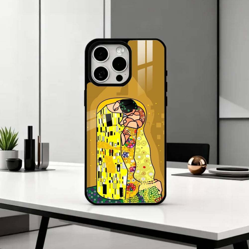 Чехол для телефона 'Поцелуй' Г-Густав К-Климт Для iPhone17,16,15,14,13,12,11,Pro Max Магнитный Для Magsafe Беспроводная Зарядка