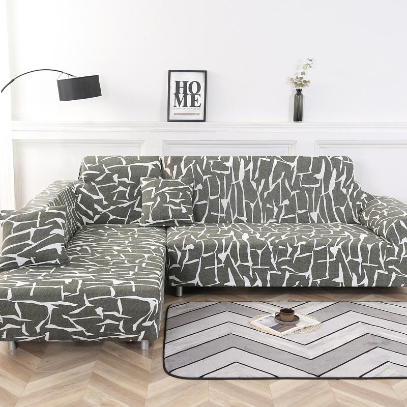 Чехол для дивана с принтом, эластичный чехол для дивана для гостиной, угловой диван с домашними животными, L-образный шезлонг, чехол для дивана, диваны 1/2/3/4 места