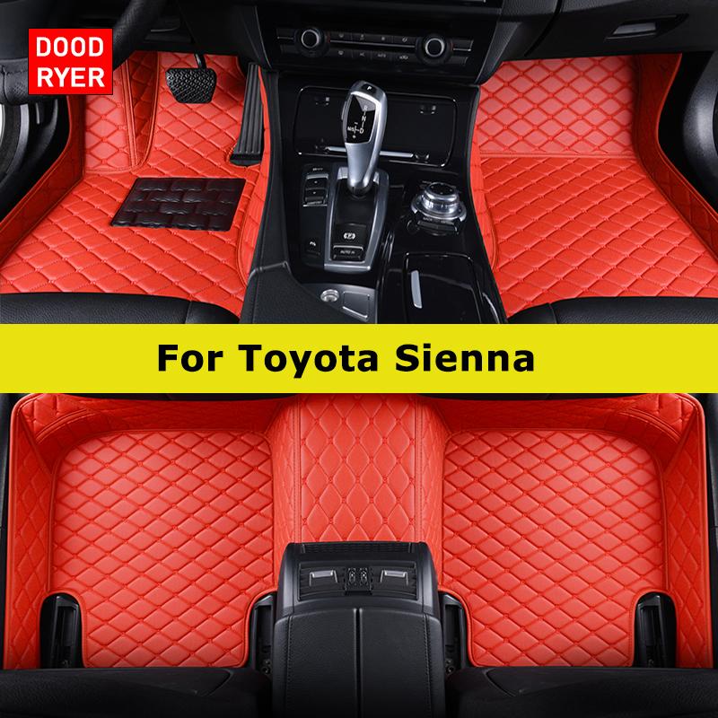 DOODRYER Custom Car Floor Mats For Toyota Sienna 2003-2024 Auto Carpets Foot Coche Accessorie