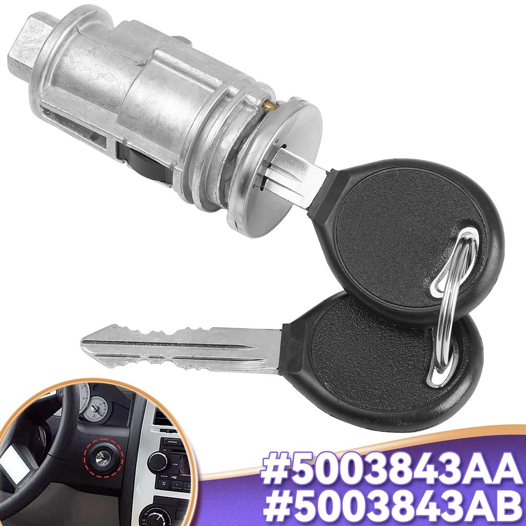 1set Ignition Lock Cylinder Switch Keys 5003843AB 5003843AA 5083915AB 703719 For Chrysler Dodge Caravan Jeep Cherokee Plymouth