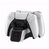 Iishop PS5 Зарядка Совместима с DualSense Заряжает два контроллера Просто поместите контроллеры на зарядный USB и 07721 Подставку, Контроллеры,
