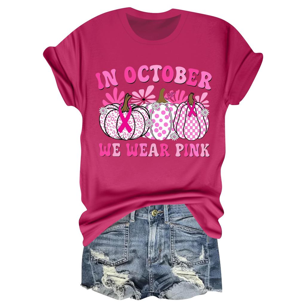 Женская повседневная футболка на Хэллоуин с принтом груди, пуловер с круглым вырезом, топ с короткими рукавами