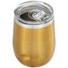 Кружка-тамблер из нержавеющей стали | Кофейная кружка | Двойные стенки, непротекающая кружка-сиппер с крышкой для горячих и холодных напитков | Одобрено BIS | 300 мл (Золотая отделка)
