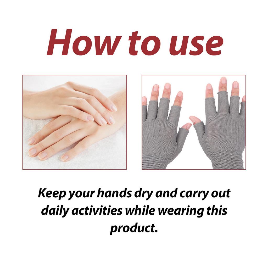 Компрессионные перчатки без пальцев при артрите Нейлоновые перчатки с открытыми пальцами для облегчения ревматоидного артрита