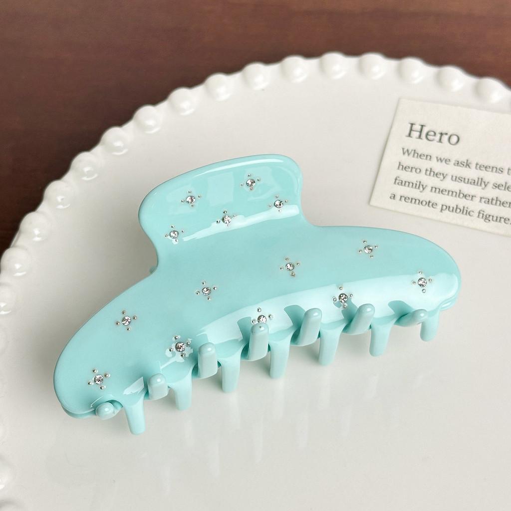 Fashionable Large Rhinestone-studded Acetate Hair Claw Clip For Stylish Women's Hairstyles