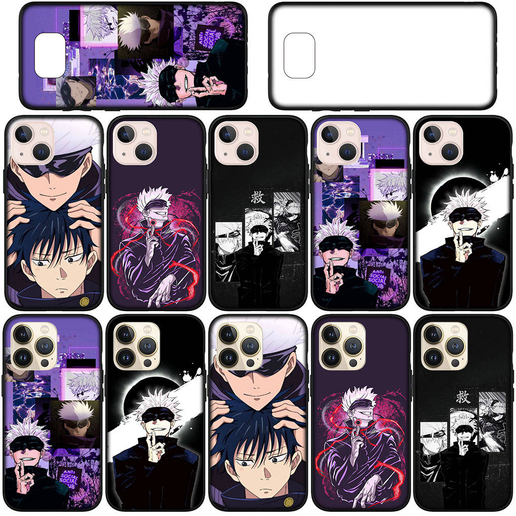 Для iPhone 16 15 Xiaomi Redmi Note 14 13 12 11 Pro Max X 16e Samsung Galaxy S25 S24 S23 Moto OPPO Huawei Jujutsu Comics Gojo Satoru Kaisen чехол для телефона