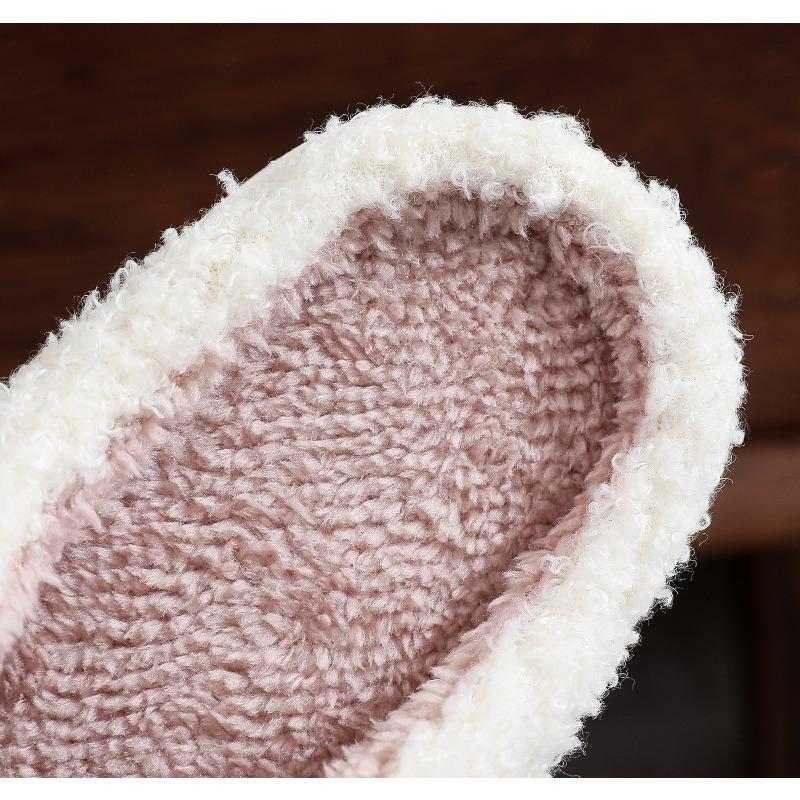 Новые удобные домашние цветные хлопковые тапочки с бабочками для зимних женщин, толстая подошва для тепла в помещении