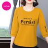 Women's 2025 Korean Style Cotton T-Shirt: Seven-Sleeve, Summer Casual, Loose & Slimming, Belly-Covering, Versatile Top