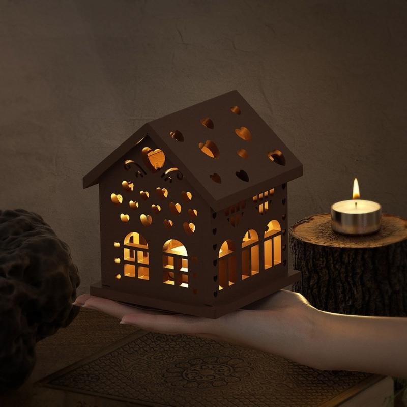 Подсвечник в форме домика, силиконовая форма, гипсовые смоляные формы, 3D-подсвечник, гипсовая форма, украшения стола
