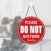 Putuo Decor 'Please Do Not Disturb' PVC Round Door Plaque - Office Meeting & Therapists' Clinic Sign - 9 Inch Double Sided