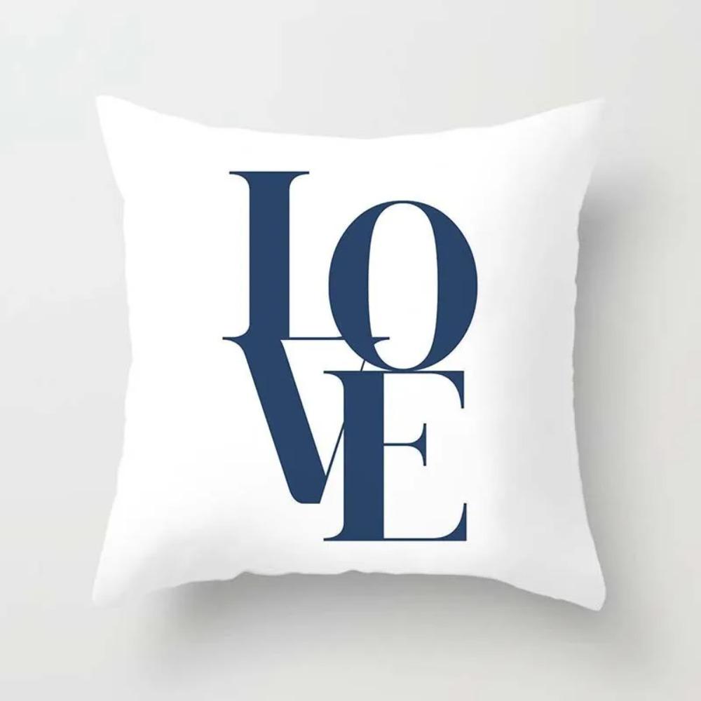 Valentine'S Day Love Pattern Throw Pillow Cover With Short Plush Print Living Room Sofa Decoration Cushion Cover Pillow Covers