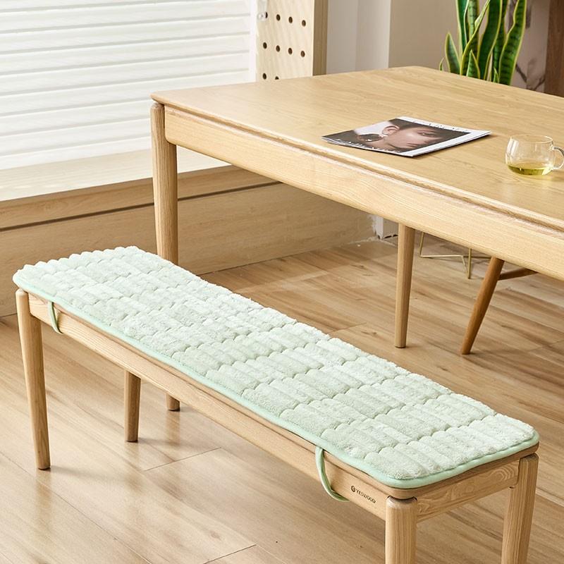 Multi-size Plush Long Bench Cushion Seat Pad for Wooden Shoe Bench Sofa Non-Slip Bottom Tie Garden Bench Seat Swing Seat Pad New