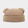 Street Fashion Bear Ear & Iron Ring Brimless Hat - Unisex Trendy Korean Hip Hop Style