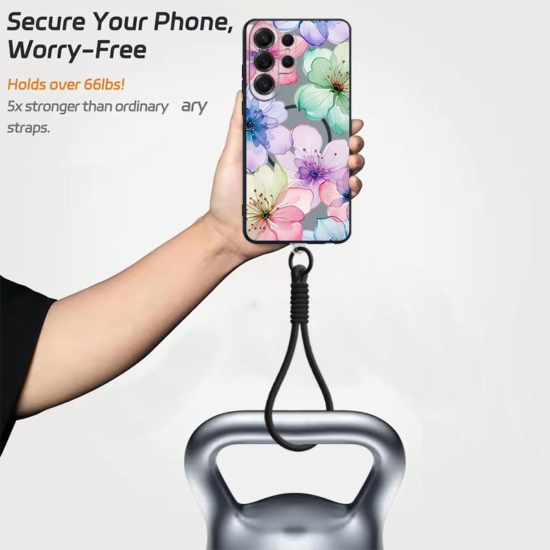 Чехол с принтом акварельных цветов для Samsung S26 Ultra S25 FE S24 S24 Plus A57 A37 A17 A56 A36 A16 A55 A35 A15 A54 5G Гибридный Магнитный Матовый Чехол
