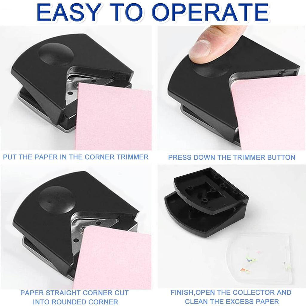 R4 Card Rounded Cutter Corner Rounder Paper Hole Trimmer Angle Punch Idol Photo Cutter Scrapbook Gift Office DIY Craft Hand Tool