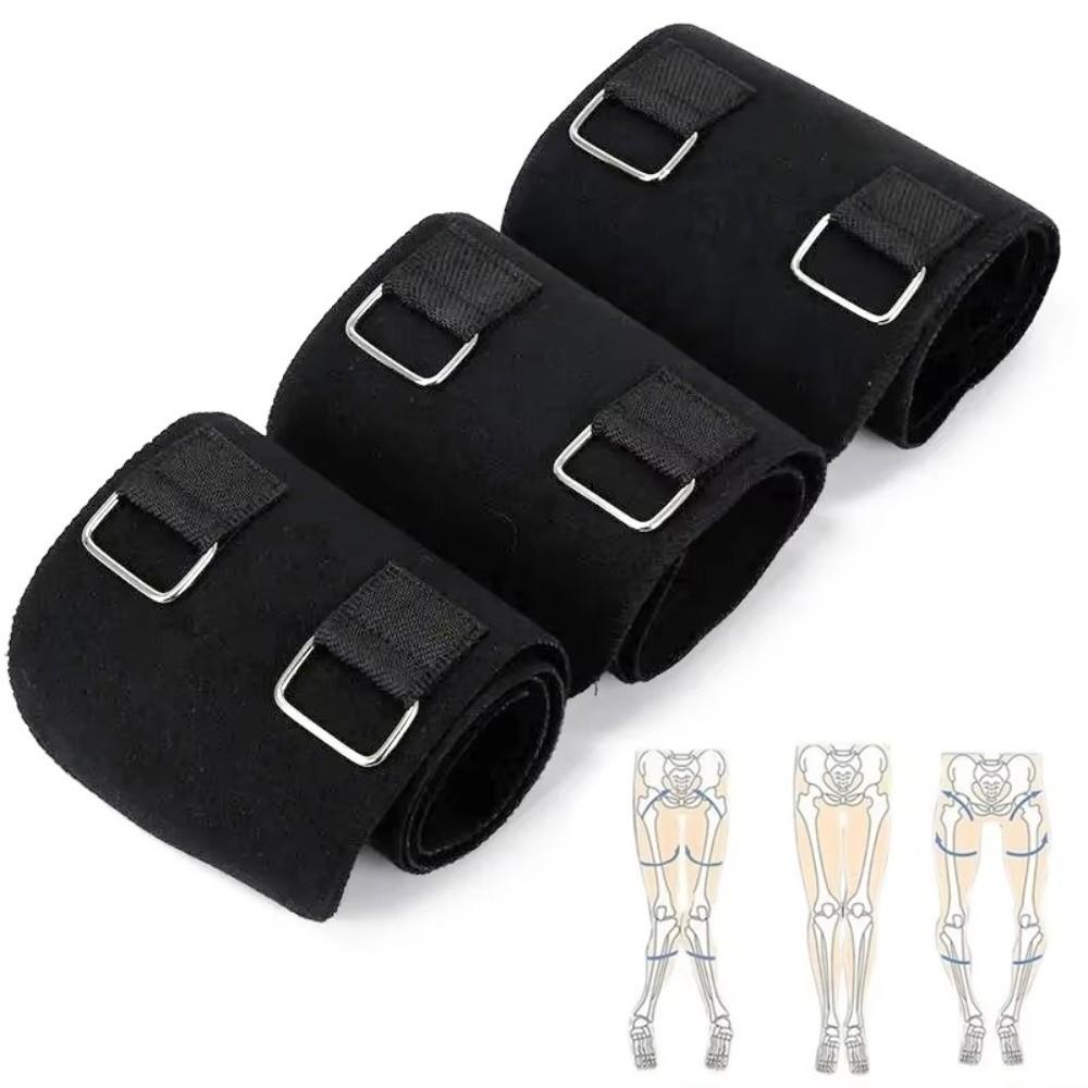 3Pcs/Set Adjustable Legs Posture Corrector Black Legs Correction Belts Corrected Bone Care