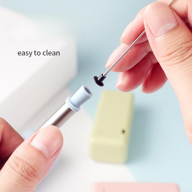 Folding StrawsExpandable StrawsFoldable Reusable Stainless Steel StrawsSilicone Straws