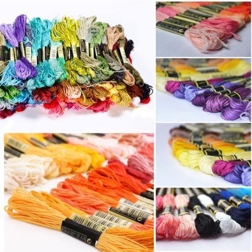 Нитки для вышивания, 200 цветов, нитки DMC, нитки для вышивания, набор для вышивки крестом, Премиум Радужная вышивка, сделай сам, поделки, хлопок, моток для шитья