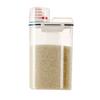 Rice Airtight Storage Container with Clear Scale Double Sealed Rice Containers for Cereal Flour