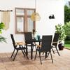 Day and Night - Day and Night 5-piece Garden Dining Set Black and Brown