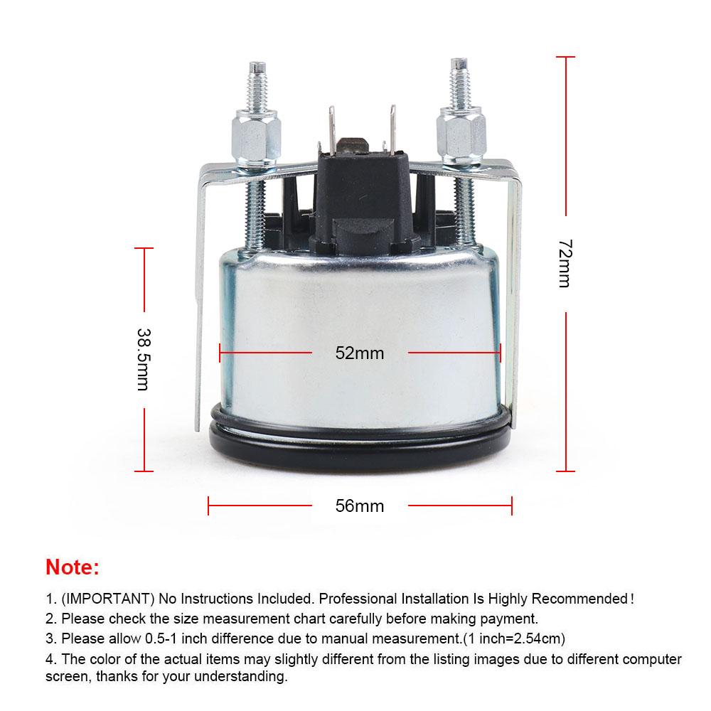 2 "52 мм автомобильный вольтметр 8-16 В/18-32 В указатель 12 В/24 В вольтметр вольтметр желтый свет автомобильный счетчик