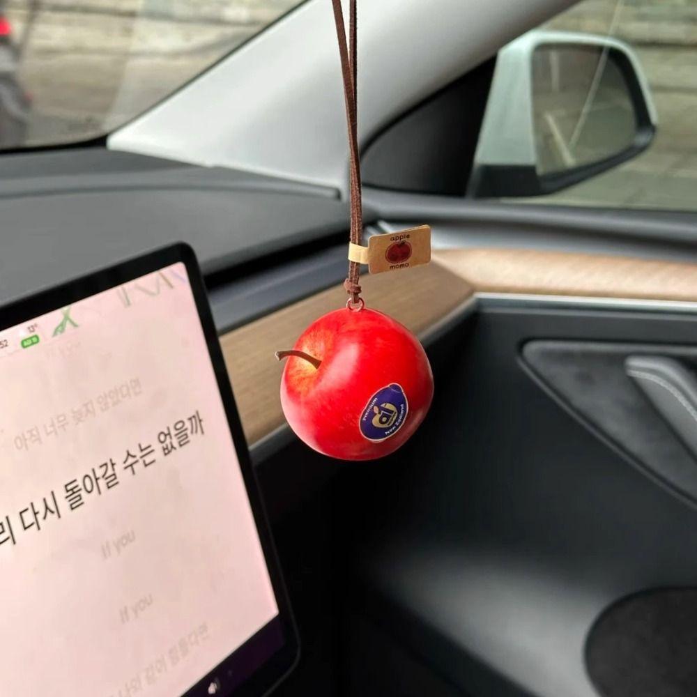Decoration Fruit Shaped Car Ornament Simulated Design Car Hanging Ornament Dashboard Decor