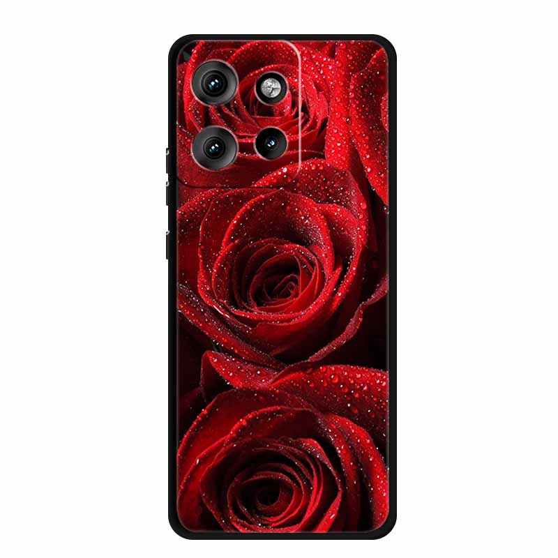 Чехол для Moto Edge 50 Neo Роскошные мягкие силиконовые чехлы из ТПУ для Motorola Edge 50 Neo Moto S50 5G Ударопрочный чехол с рисунком сердца Fundas