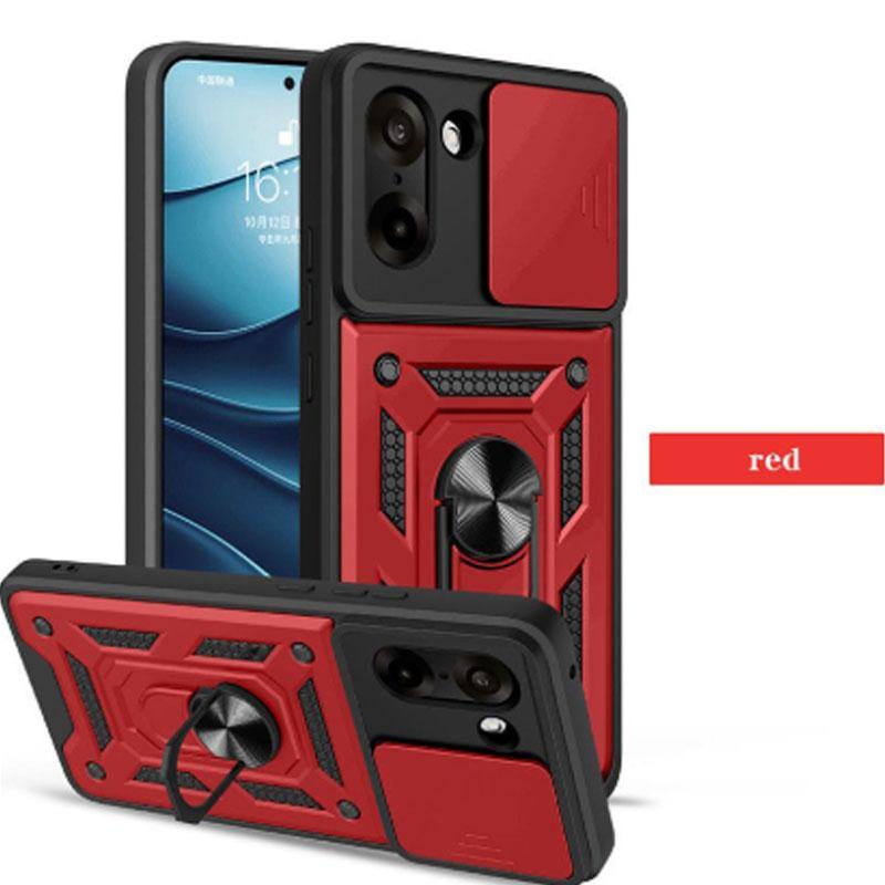 Прочный Armor Slide Camera Windows Чехол из ПК+ТПУ Для Oneplus 15 15R Магнитный Поворотный Кольцевой Держатель Ударопрочный Чехол Военного Класса