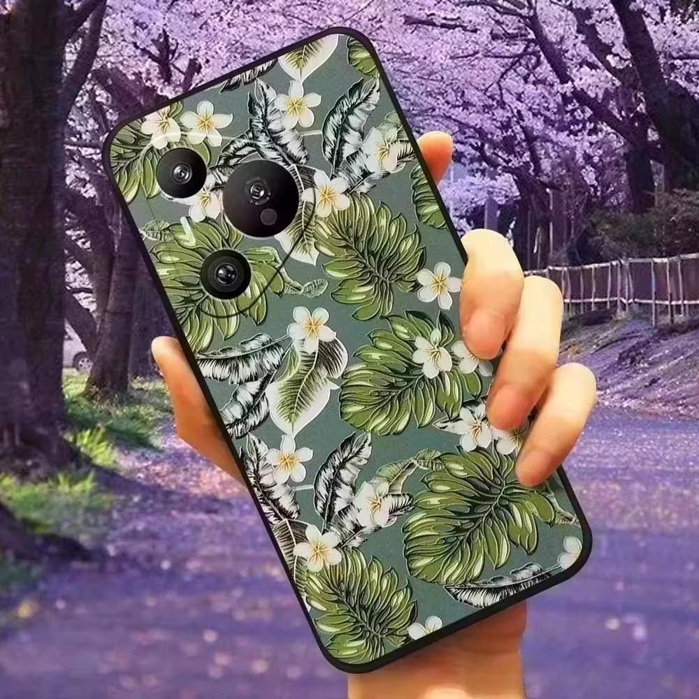 Чехол для OPPO Reno 7A / Reno 9A / Reno 11A, 3D Цветочный рельеф, Силиконовые тисненые чехлы для OPPO Reno 11A, Защитные мягкие мультяшные