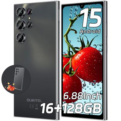 Oukitel Разблокированный мобильный телефон C61 2025 - Android 15, смартфон с дисплеем 6,88", 16 ГБ + 128 ГБ / 1 ТБ, телефон с аккумулятором 5150 мАч, камера 13 МП