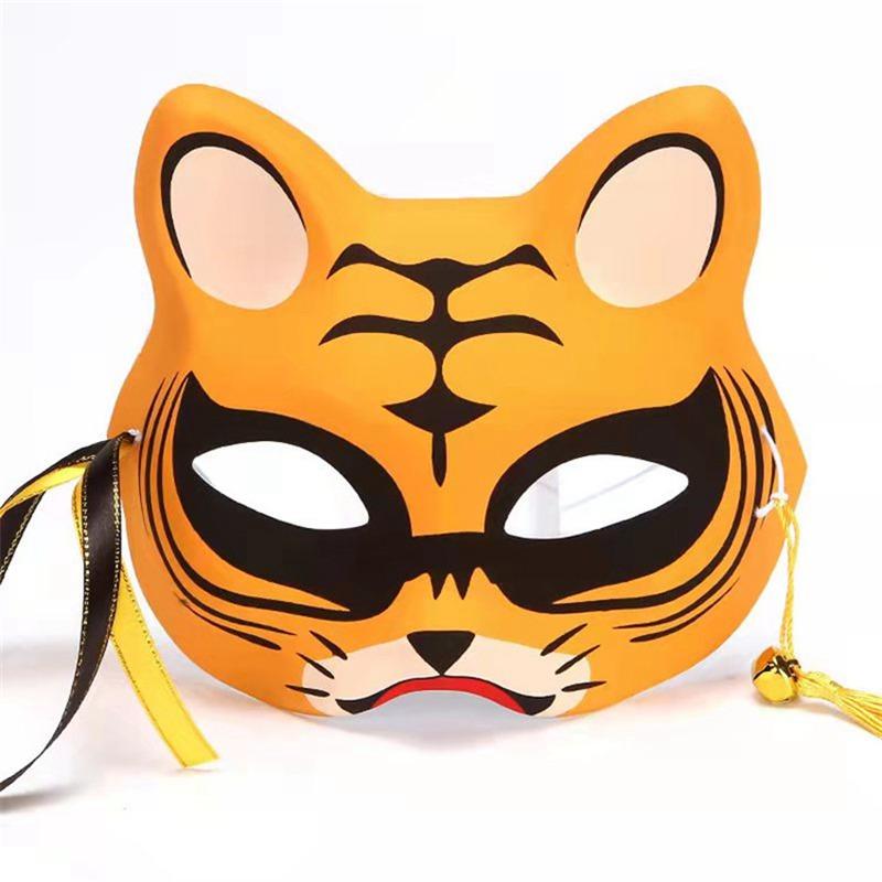 Японская лисица Фея Пятно Маска лисы Маска кошки Лисы Женский оптовый производитель Двуликий TikTok Маска в одном стиле Стойка Scenic