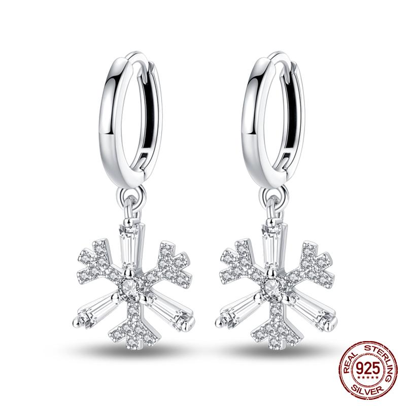 Настоящие серьги-звезды из стерлингового серебра 925 пробы для женщин, сверкающие циркониевые серьги-гвоздики, роскошные изысканные помолвочные свадебные украшения, подарок для девушки