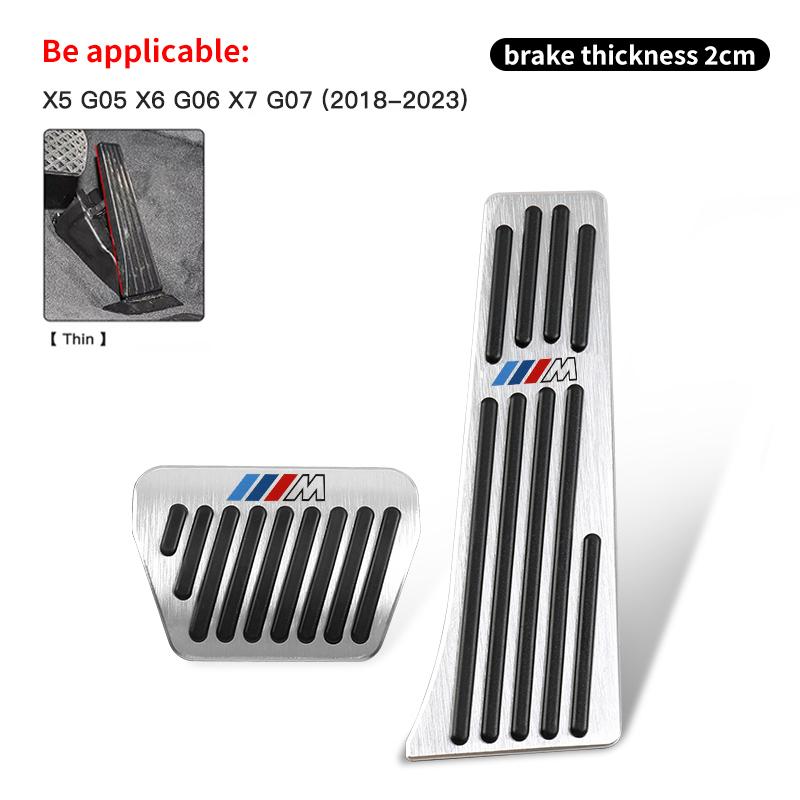 BMW M Power Pedal Cover Aluminum Alloy Non-Slip Accessories For BMW M E90 E60 F30 F10 E39 E36 F20 G30 G20 E87 E92 E91 /Sticker GG8