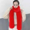 Fur Decor 6 Colors Fake Fur Long Scarf Thicked Fluffy Plush Wraps Shawl Vintage Ladies Scarves Outdoor