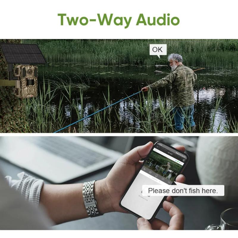 LS VISION Солнечная камера для охоты и слежения 14 Мп 4G SIM-карта IP66 водонепроницаемый 2-сторонняя связь 20 м PIR детектор движения камера для наблюдения за дикой природой ИК ночное видение