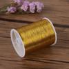 100 Metres Spool Crafts DIY Embroidery Thread Gold Wire Sewing Machine Cross Stitch