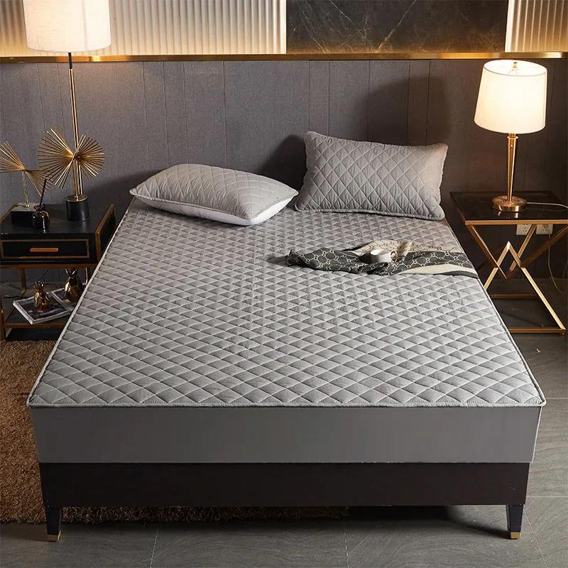 Хлопковый наматрасник, универсальный толстый стеганый защитный чехол для матраса, чехол для матраса Simmons, нескользящий пылезащитный чехол