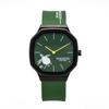 Мужские часы Водозащита 3 АТМ Madison New York Кварцевые Зеленый циферблат Зеленый резиновый ремешок MA011014-5