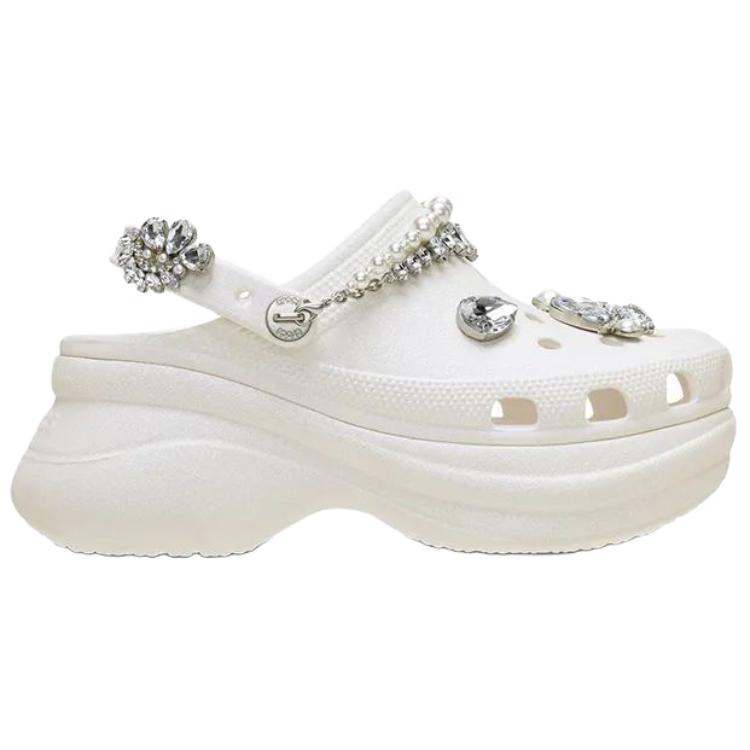 Crocs Fashionable Comfortable Hole Shoes Whale Women Shoes White 211978-100