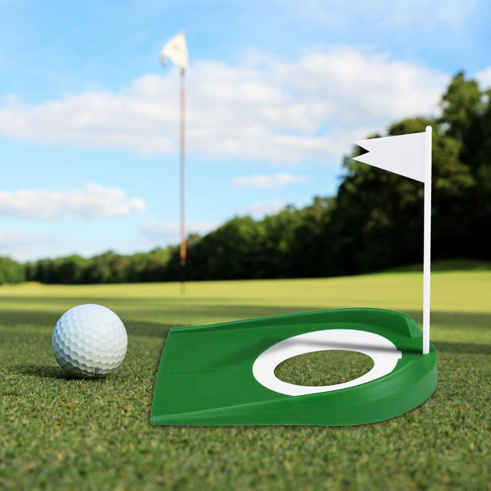 Чашка для патта для гольфа Вспомогательные средства для тренировки патта для гольфа с флажком Диск для патта для гольфа Тренировочные лунки Инструмент для помощи для мужчин и женщин