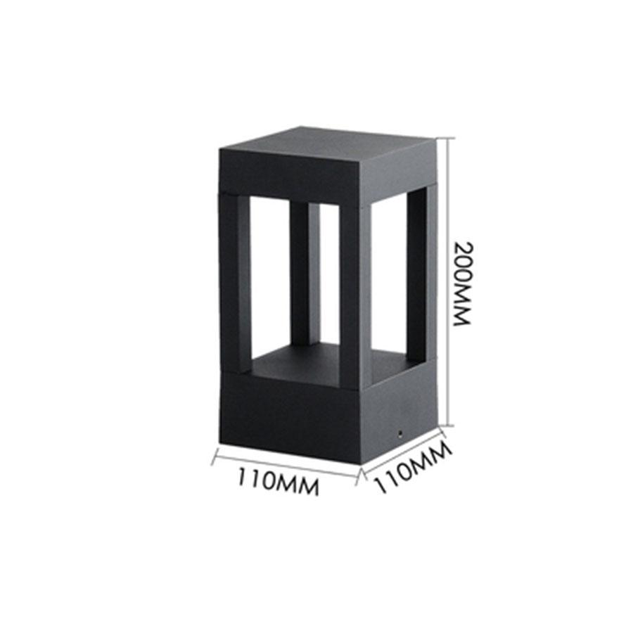 10 Вт водонепроницаемый светодиодный светильник для садовой дорожки, современный алюминиевый столбчатый светильник для наружного двора, виллы, ландшафтного газона, светильник