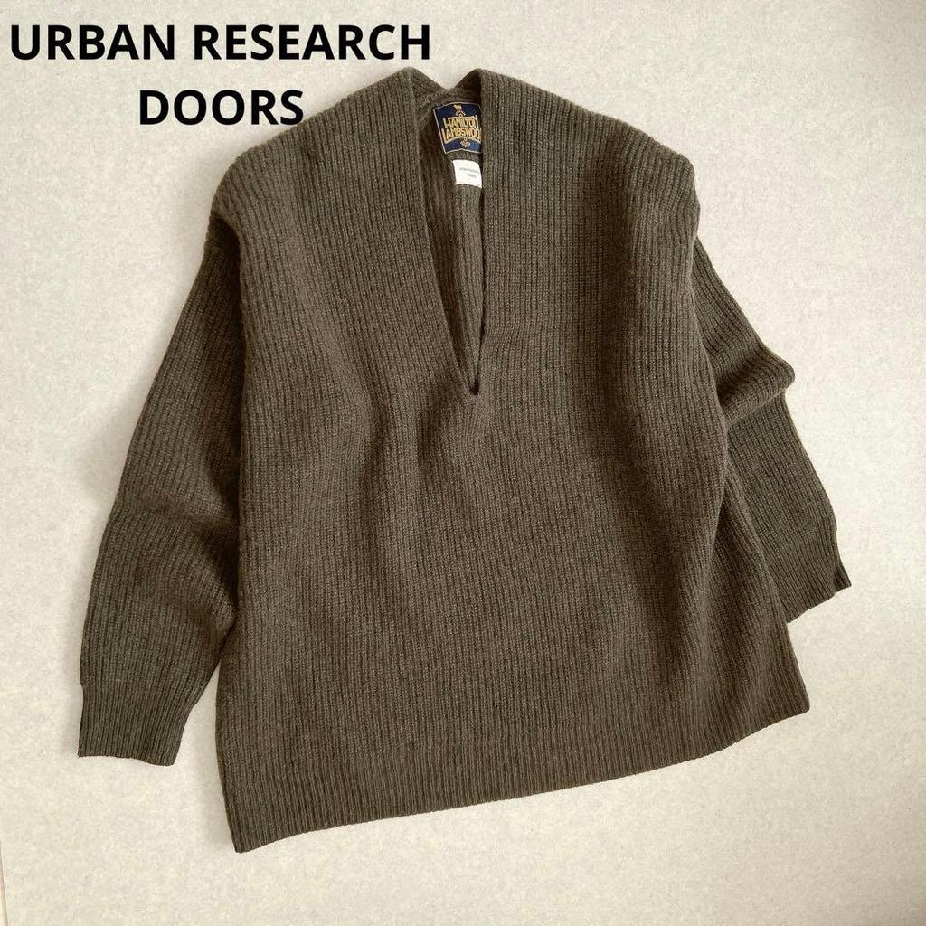 Б/у Urban Research Doors Hamilton Шерстяной вязаный кардиган Хаки