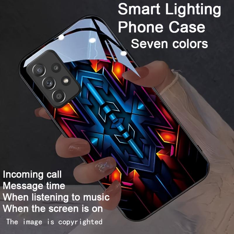 Эстетичный Механический Светящийся Чехол Для Телефона Для Xiaomi POCO X4 X5 X6 X7 14T 13T 12T Pro F6 F4 Pro F7 Pro Светодиодный Светящийся Чехол Для Телефона