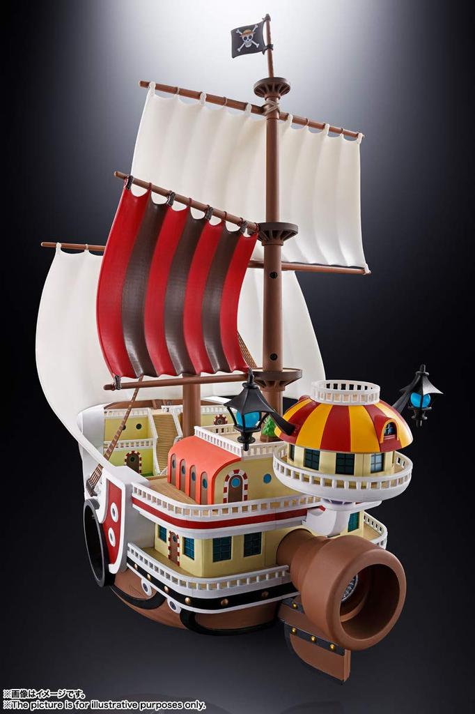 TAMASHII NATIONS Chogokin ONE PIECE Thousand Sunny 380 мм окрашенная подвижная фигурка приблизительно. АБС и ПВХ и литье под давлением