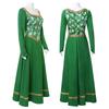 Shrek Fiona Princess Cosplay Green Dress Stage Performance Costume Adult Halloween Party Outfit